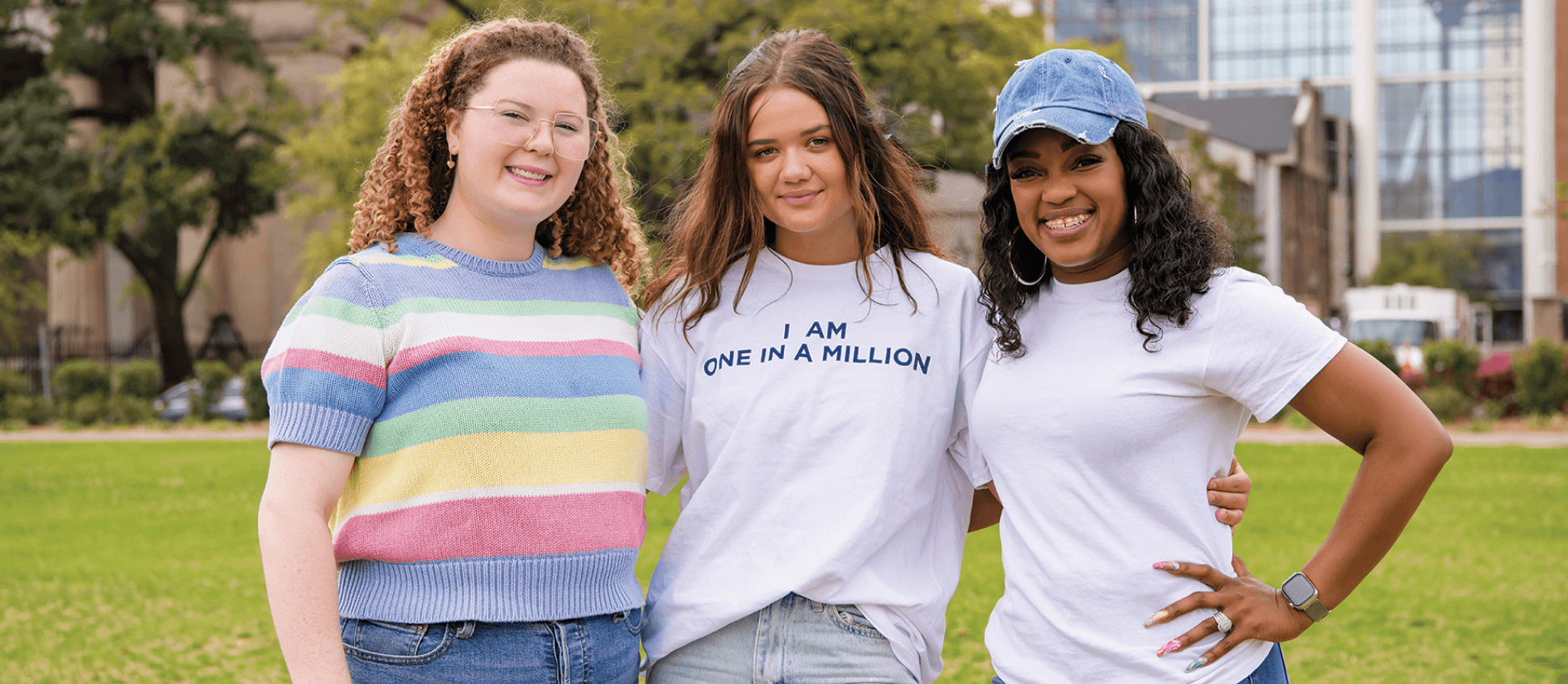 Three All of Us student ambassadors.